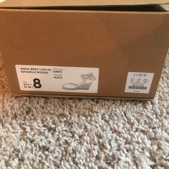 JCrew black wedges, NWT - Picture 2 of 6